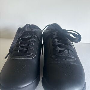 Reebok Tennis Men's Black Leather Sneakers Size 9.5